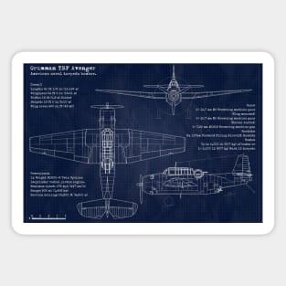 TBF Avenger Blueprint Magnet